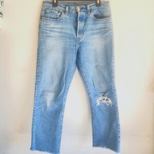 Levi's | Original 501‎ Jeans with distressed leg, size 30